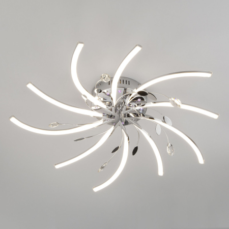 Накладная люстра Eurosvet 90125/10 хром