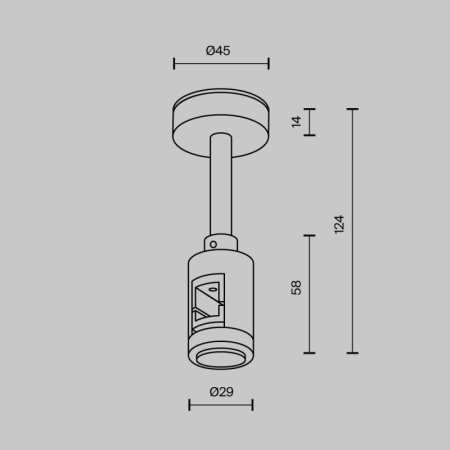 Стойка Maytoni Technical TRA156C-B1-B