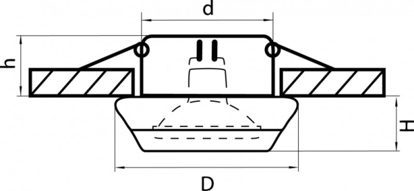 Встраиваемый светильник Lightstar 002700