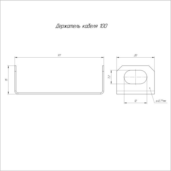Держатель кабеля 100 Промрукав PR16.1038