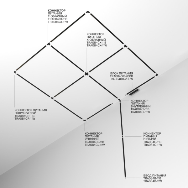 Шинопровод Maytoni Technical TRX084EC-112B