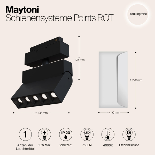 Светильник на шине Maytoni Technical TR015-2-10W4K-B