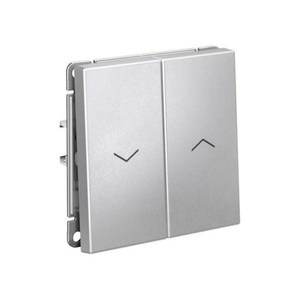 Выключатель для жалюзи 2-кл. ArtGallery 2х (сх. 4) 10А быстрозажим. клем. механизм алюм. SE GAL000319S