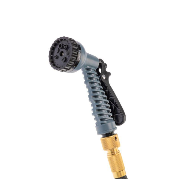 Набор поливочный Профи (растягивающийся шланг 20м, пистолет 7 режимов, латунные соединители) ЧЕТЫРЕ СЕЗОНА