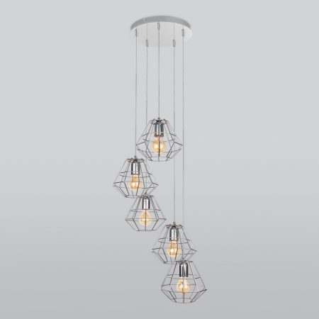 Подвесной светильник TK Lighting 4289 Diamond Silver