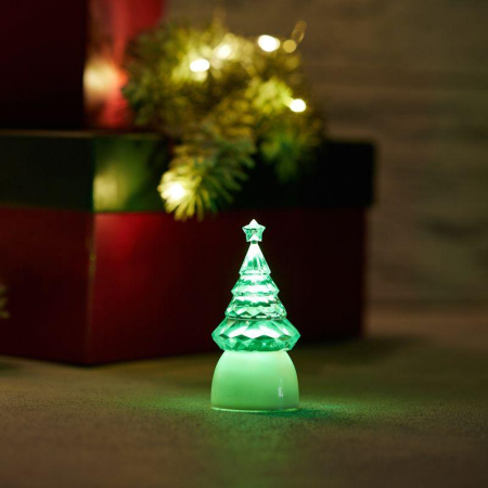 Фигура светодиодная на подставке Ёлочка Кристалл, RGB