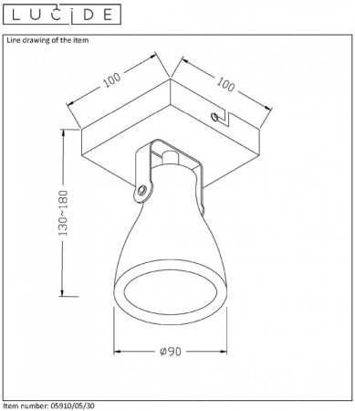 Спот LUCIDE 05910/05/30