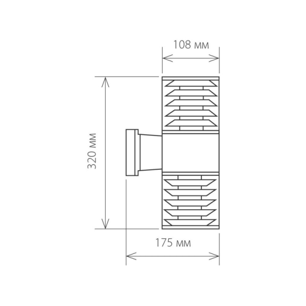 Светильник настенный Elektrostandard Techno 1407 черный