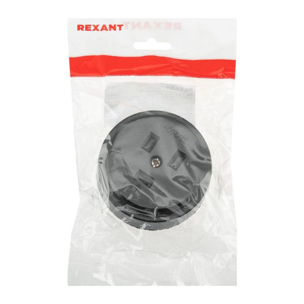 Розетка РШ для электрической плиты 32А, 250В, 2Р+РЕ (ОУ) черная REXANT