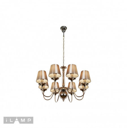 Подвесная люстра iLamp P2406-8 Nickel