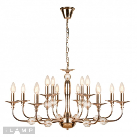 Подвесная люстра iLamp 1030-8+4GD