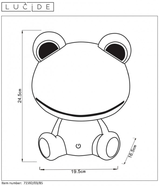 Детская настольная лампа LUCIDE 71592/03/85