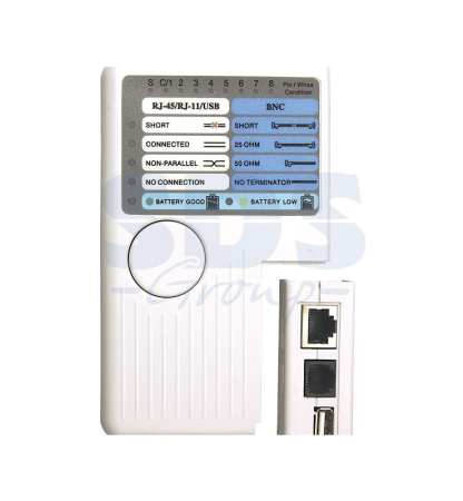 Тестер кабеля универс. RJ-45+RJ-11+RJ-12+USB+BNC (HT-2468B) REXANT 12-1003