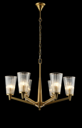 Подвесная люстра Crystal Lux LAURA SP-PL6 BRONZE