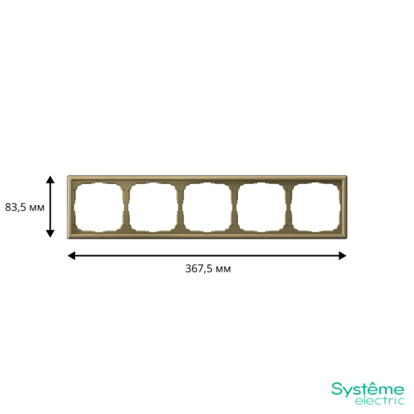 Рамка 5-м ArtGallery зол. SE GAL001605