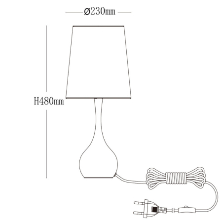 Настольная лампа MW-Light 415033601