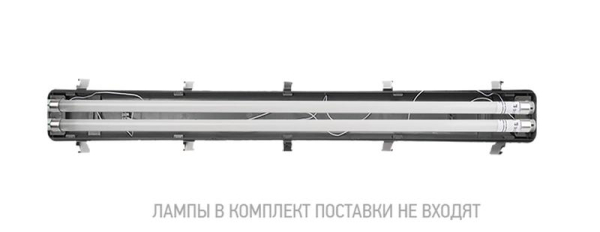 Светильник влагозащищенный PWP-T8 2х1200 (под 2 LED лампs T8 G13) 230В IP65 ДСП JazzWay 5059511