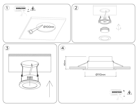 Встраиваемый светильник Ambrella Light TN6651