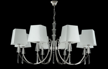 Подвесная люстра Crystal Lux MARSELA SP-PL8 NICKEL