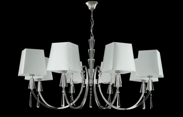 Подвесная люстра Crystal Lux MARSELA SP-PL8 NICKEL