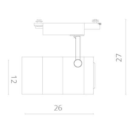 Светильник на шине ARTE Lamp A2718PL-1WH