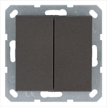 Переключатель перекрестный 2-кл. 10А IP20 механизм мокко Jasmart G3014Z