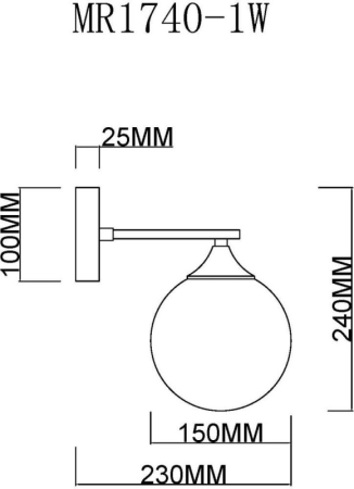 Бра MyFar MR1740-1W