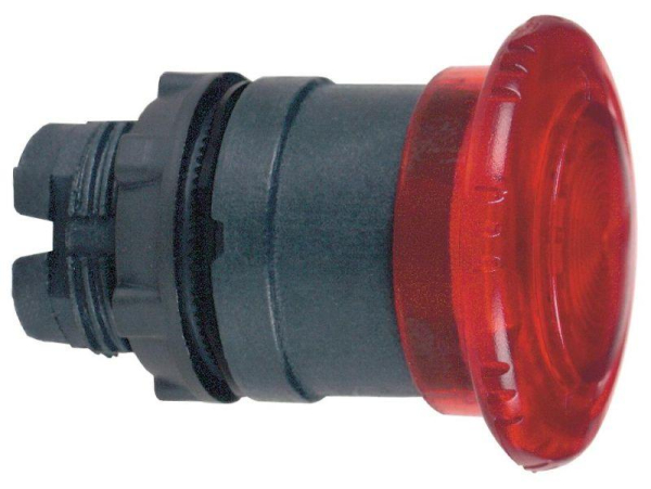 Корпус красной кнопки 22мм с подсветкой с поворотом SchE ZB5AW743