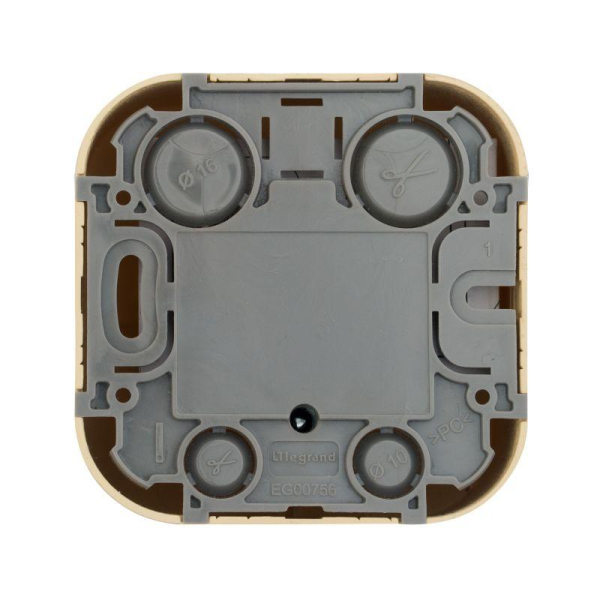 Розетка телевизионная TV 1-м ОП Quteo IP20 с топологией "звезда" дерево IEK 782269