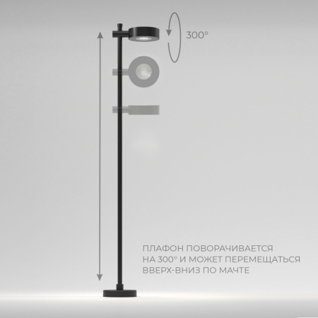 Грунтовый светильник Elektrostandard Feature (35172/F) черный