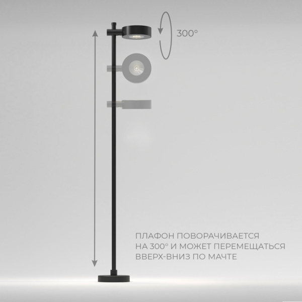 Грунтовый светильник Elektrostandard Feature (35172/F) черный