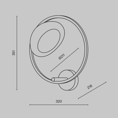 Бра Maytoni MOD327WL-L5BS3K