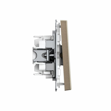 Переключатель перекрестный ArtGallery 10AX быстрозажим. клем. механизм шампань SE GAL000571S