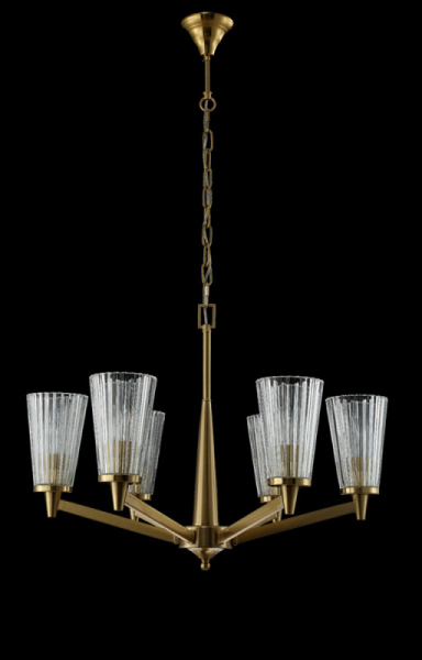 Подвесная люстра Crystal Lux LAURA SP-PL6 BRONZE