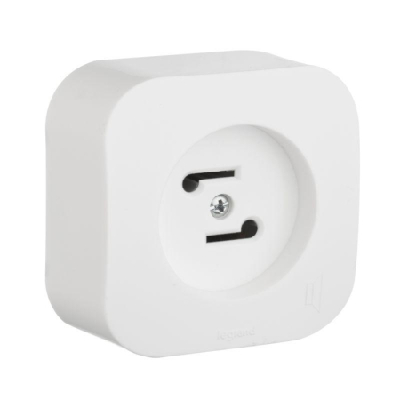 Розетка радиотрансляционная 1-м ОП Quteo бел. Leg 782219