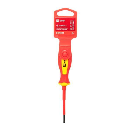 Отвертка SL3х75мм Expert 1000В PROхima EKF sl-3-75-exp-in