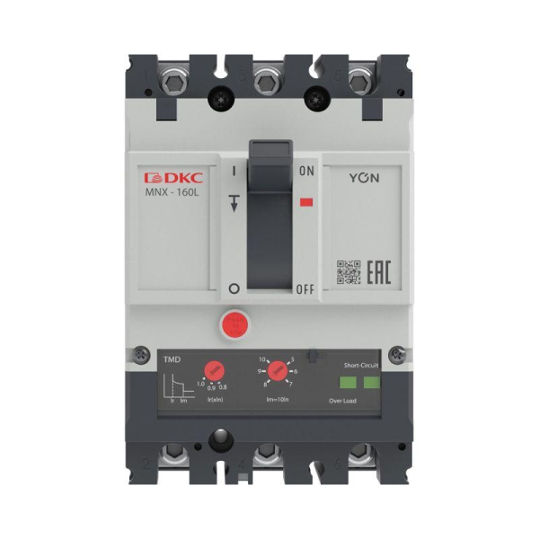Выключатель автоматический в литом корпусе YON pro MNX160L 3P 160А 70кА при AC415V расц. TMD YON MNX160L3PTMD0160