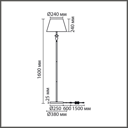 Торшер LUMION 8274/1F
