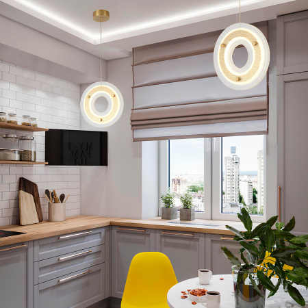 Crystal Lux Светильник подвесной Crystal Lux DIEGO SP25W LED BRASS