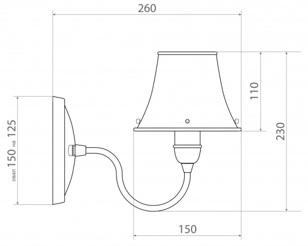 Бра Covali WL-38006