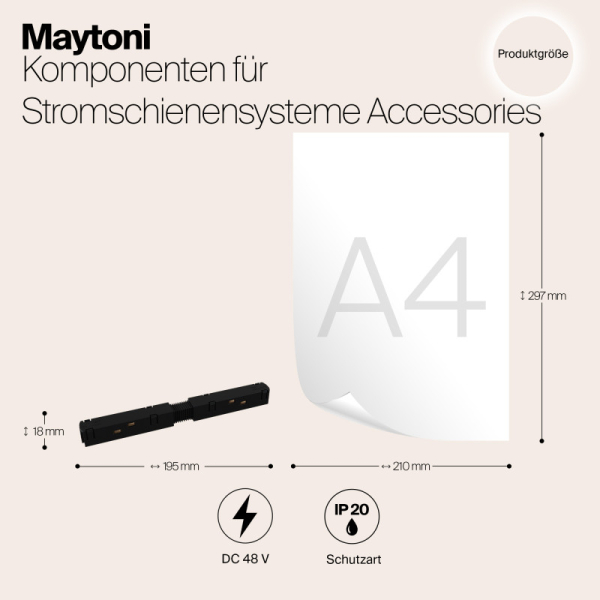 Подвод питания Maytoni Technical TRA004PC-22B