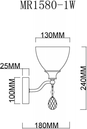Бра MyFar MR1580-1W