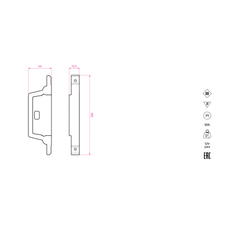 SABER 100.1 Торцевые элементы (заглушки) для SABER 100