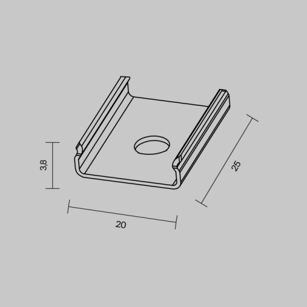 Заглушка профиля Maytoni Technical 642043