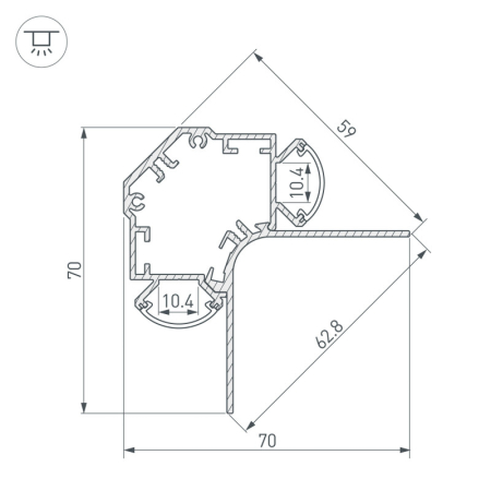Профиль Arlight 034985