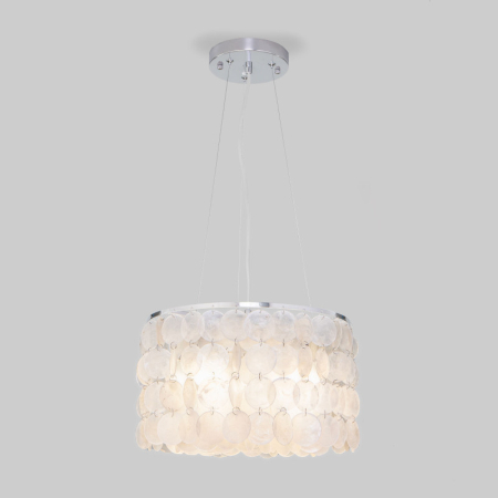 Подвесная люстра Eurosvet 60005/3 хром/перламутр