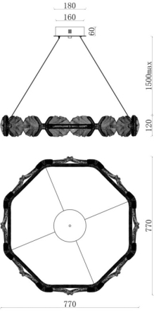 Подвесная люстра Fluorite FL1170-6P
