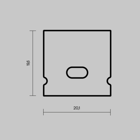 Заглушка профиля Maytoni Technical 642072