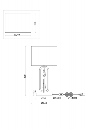 Настольная лампа Freya FR1007TL-01N