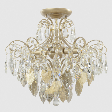 Crystal Lux Светильник потолочный Crystal Lux ESMIRALDA PL4 GOLD
